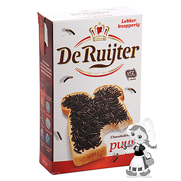 De Ruijter Chocoladehagel puur 380g